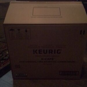 Keurig k-cafe dark charcoal coffee cappuccino single serve